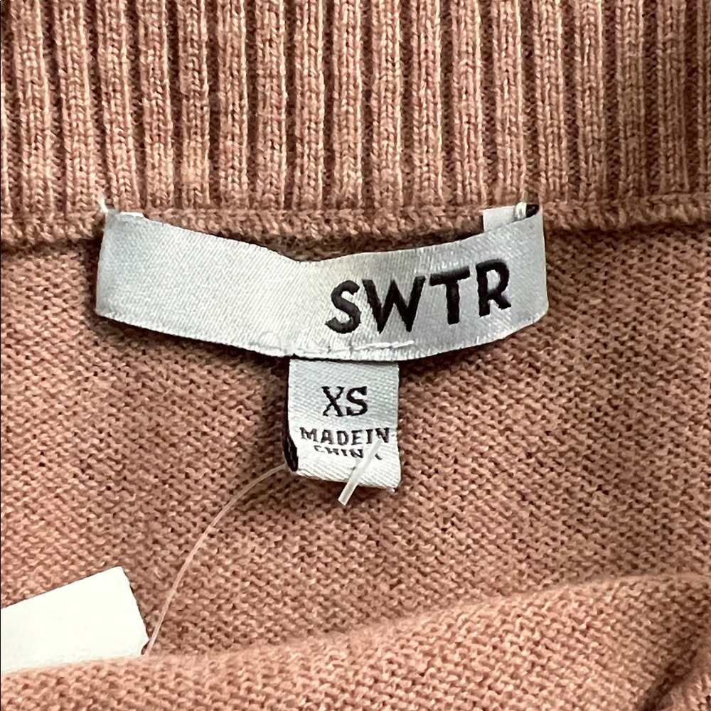 SWTR Off-the-Shoulder Wool/Cashmere Sweater - Picture 4 of 6
